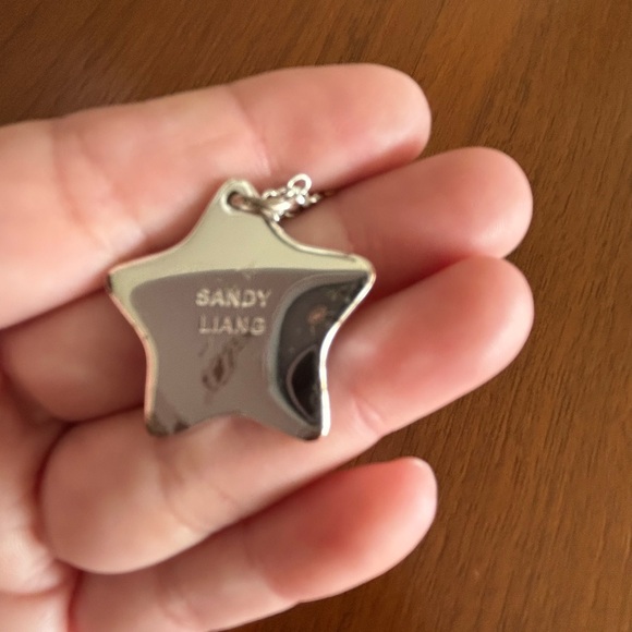 Sandy Liang Sparkles 2.0 Necklace in Silver - Picture 6 of 6